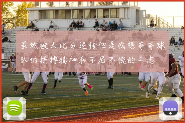 虽然被大比分逆转但是我想夸夸球队的拼搏精神和不屈不挠的斗志